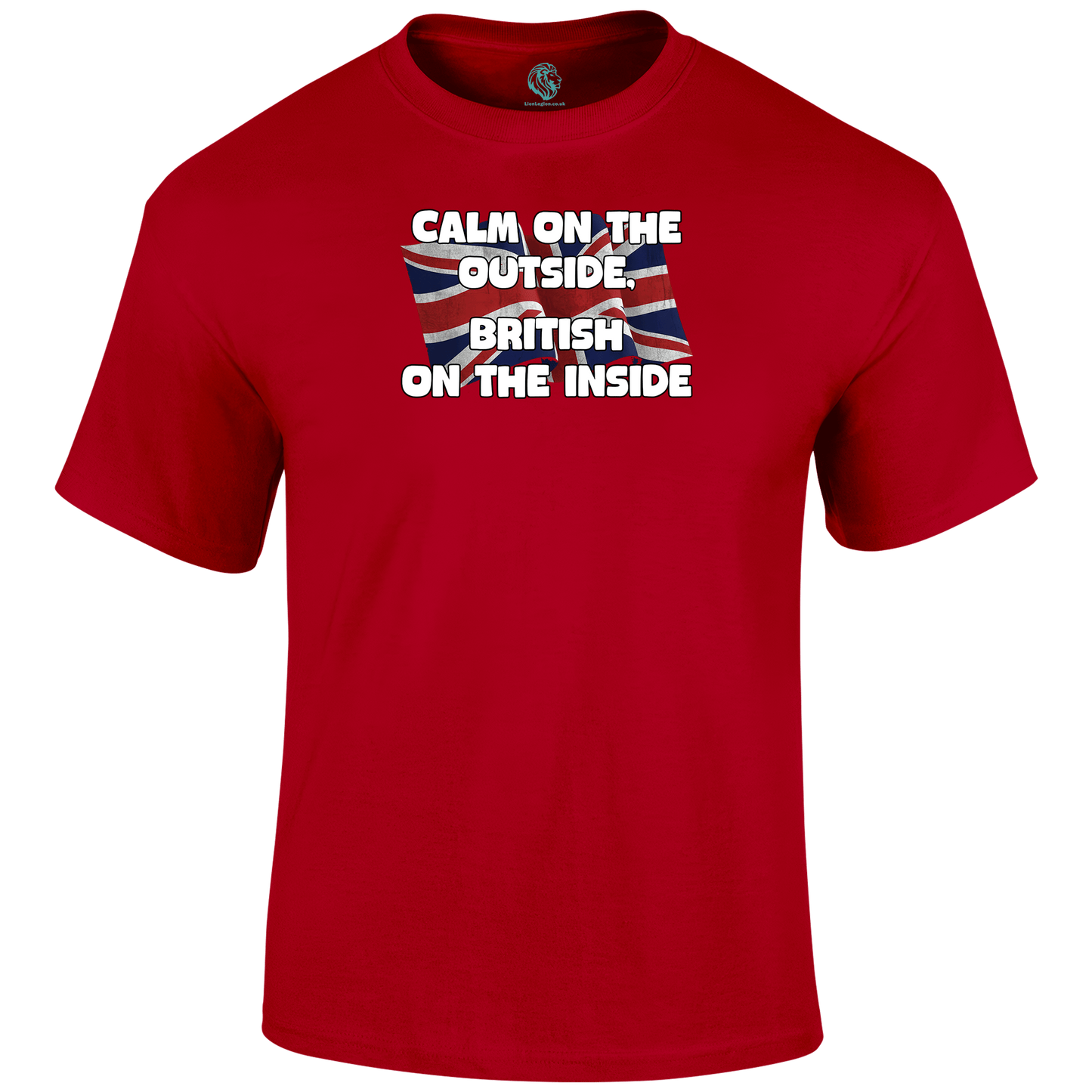 Calm On The Outside Patriotic T Shirt by Lion Legion 