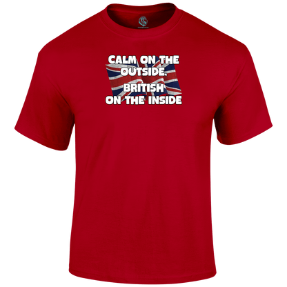 Calm On The Outside Patriotic T Shirt by Lion Legion 