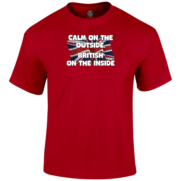 Calm On The Outside Patriotic T Shirt by Lion Legion 
