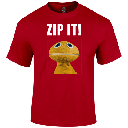 Zip It Funny T Shirt by Lion Legion 