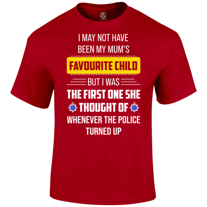 Mum's Favourite T Shirt by Lion Legion 