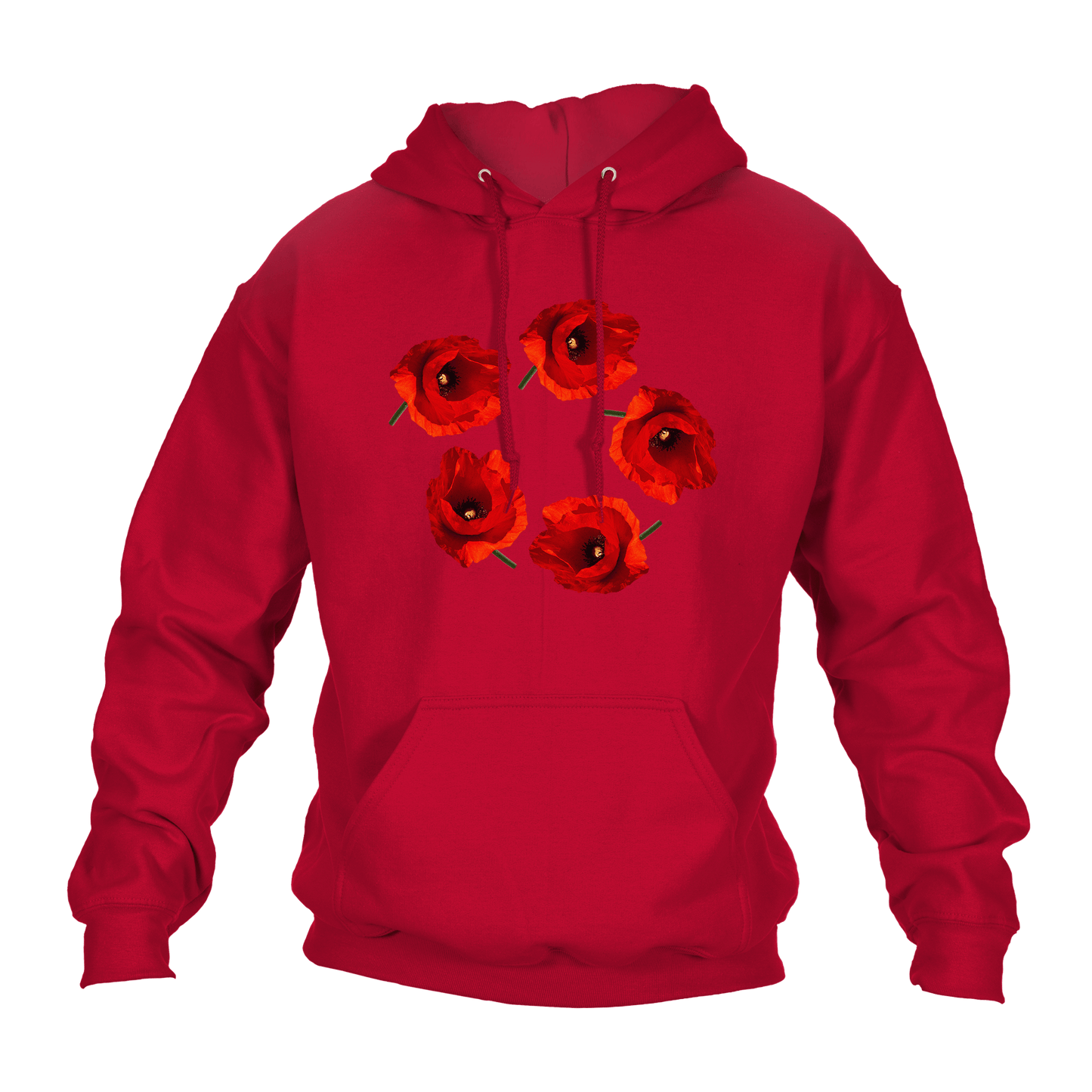Poppy Circle Remembrance Day Hoodie by Lion Legion 
