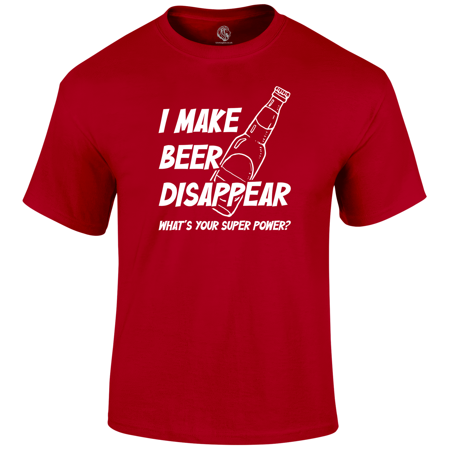 Beer Disappear Funny T Shirt by Lion Legion 