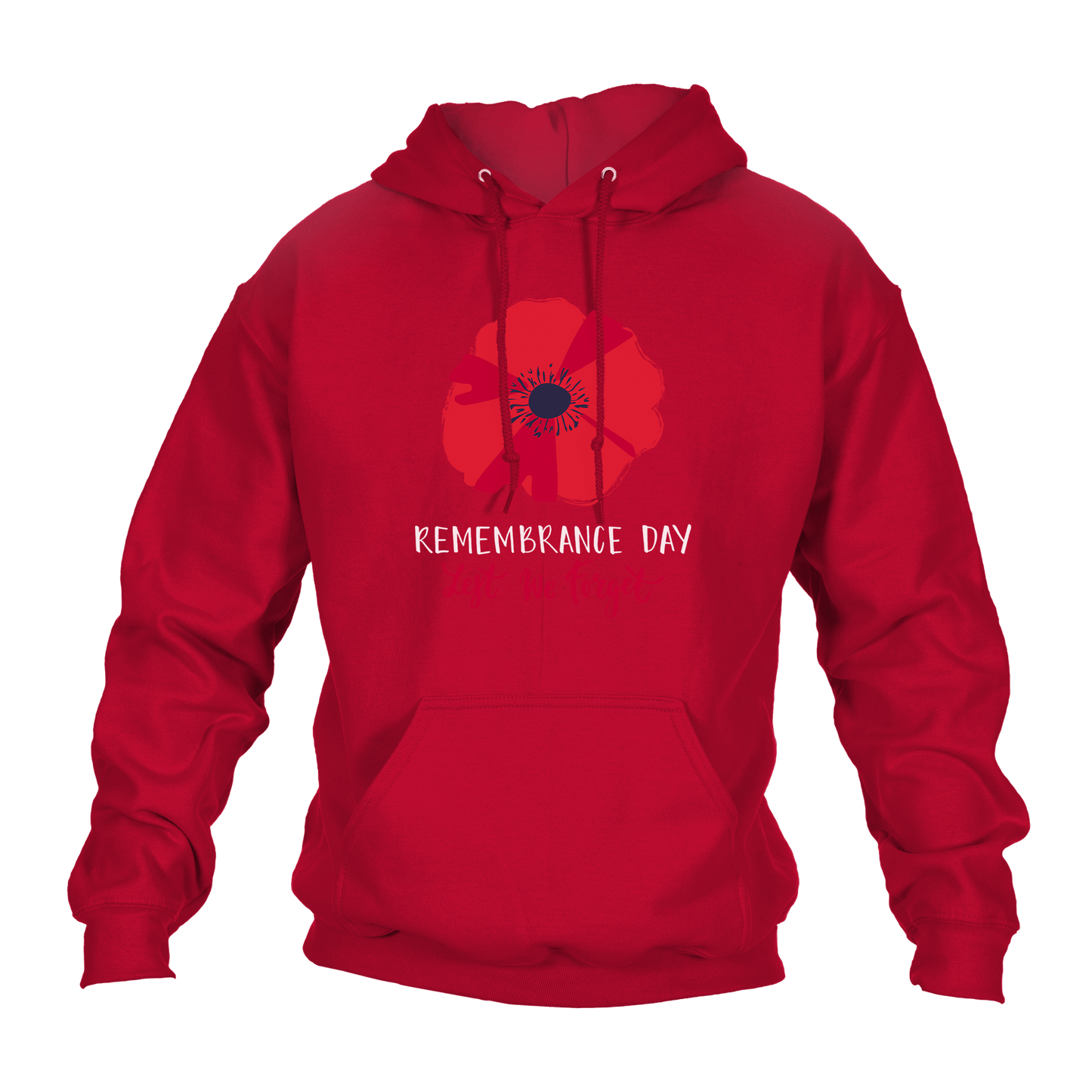Big Poppy Remembrance Day Hoodie by Lion Legion 