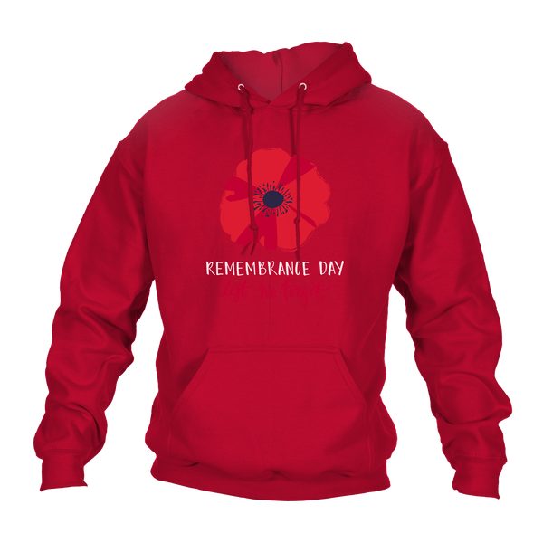 Big Poppy Remembrance Day Hoodie by Lion Legion 
