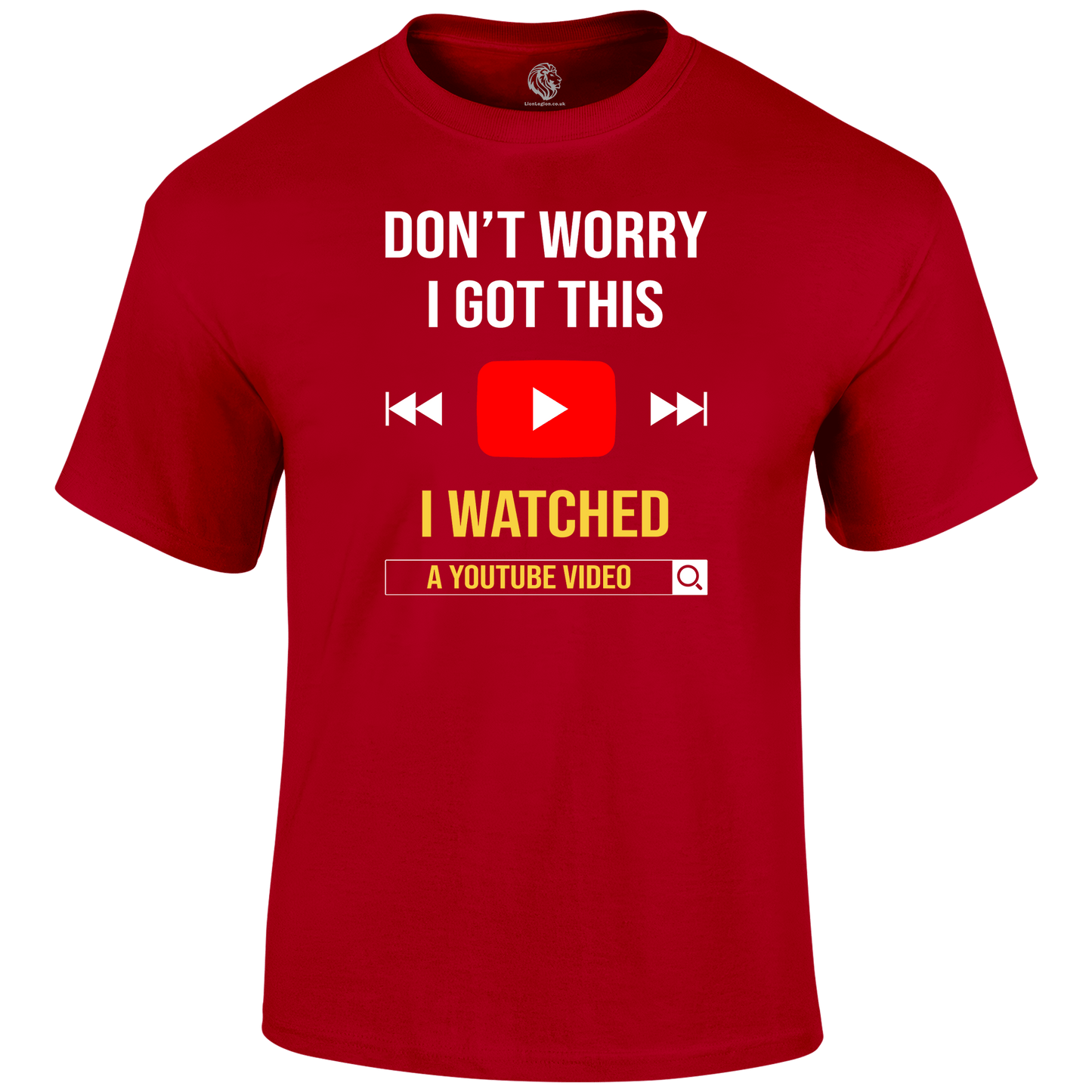 Don't Worry Funny T Shirt by Lion Legion 