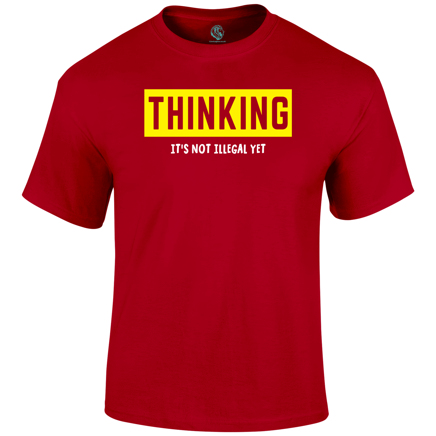 Thinking Funny T Shirt by Lion Legion 