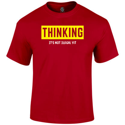 Thinking Funny T Shirt by Lion Legion 