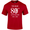 VE Day 80th Remembrance T Shirt by Lion Legion 