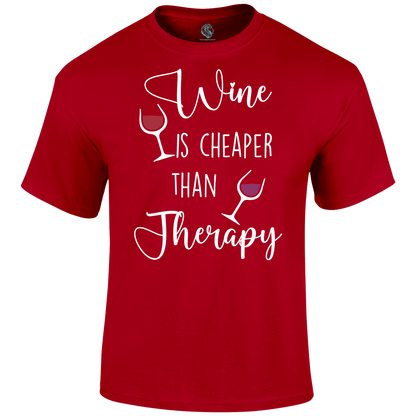 Wine Therapy T Shirt by Lion Legion 