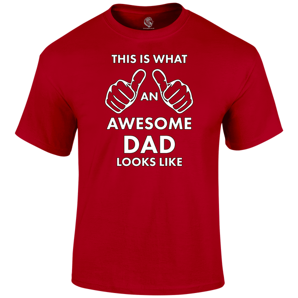 Awesome Dad T Shirt by Lion Legion 