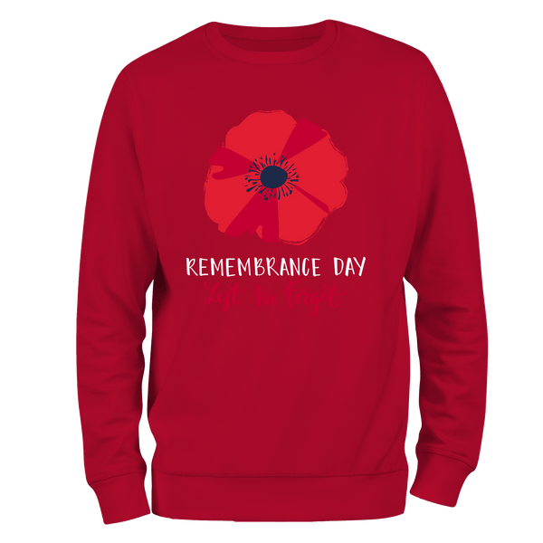 Big Poppy Remembrance Day Sweatshirt by Lion Legion 