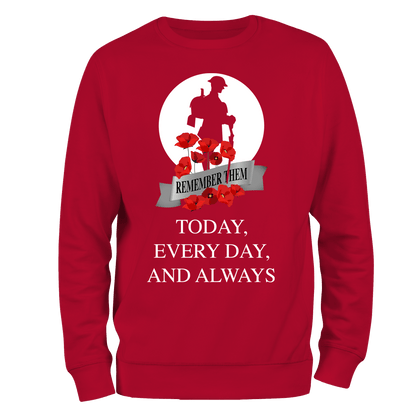 Always WW1 Remembrance Day Sweatshirt by Lion Legion 