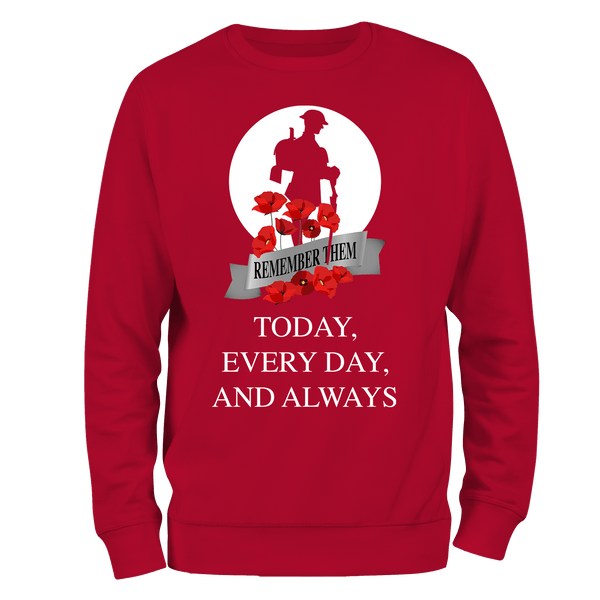 Always WW1 Remembrance Day Sweatshirt by Lion Legion 