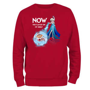 Sit On My Shelf Funny Christmas Jumper