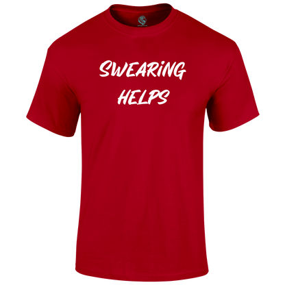 Swearing Helps Funny T Shirt by Lion Legion 