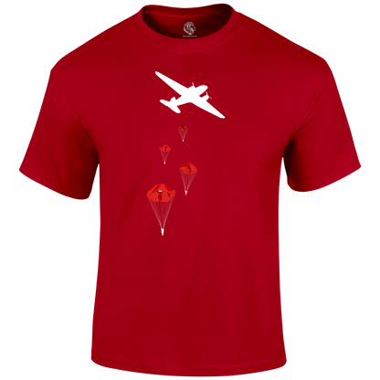Poppy Drop Remembrance T Shirt by Lion Legion 