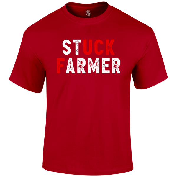 Stuck Farmer Shirt Funny T Shirt by Lion Legion 
