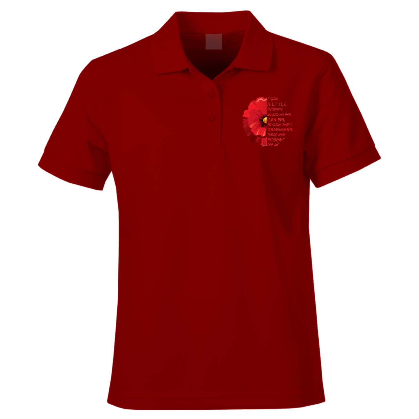 Little Poppy Remembrance Polo Shirt by Lion Legion 