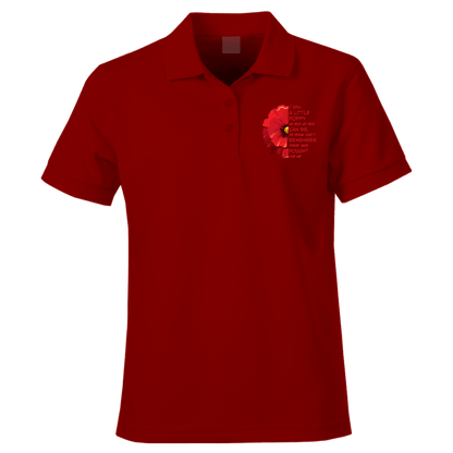Little Poppy Remembrance Polo Shirt by Lion Legion 