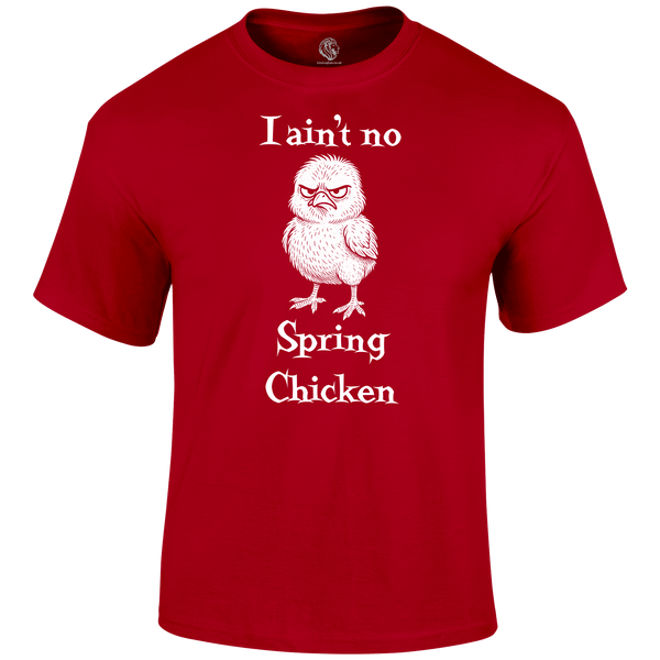Spring Chicken Funny T Shirt by Lion Legion 