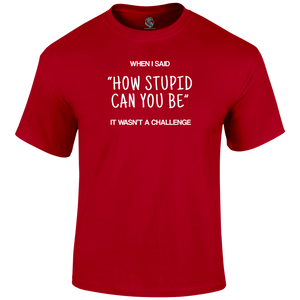 Stupid Challenge T Shirt