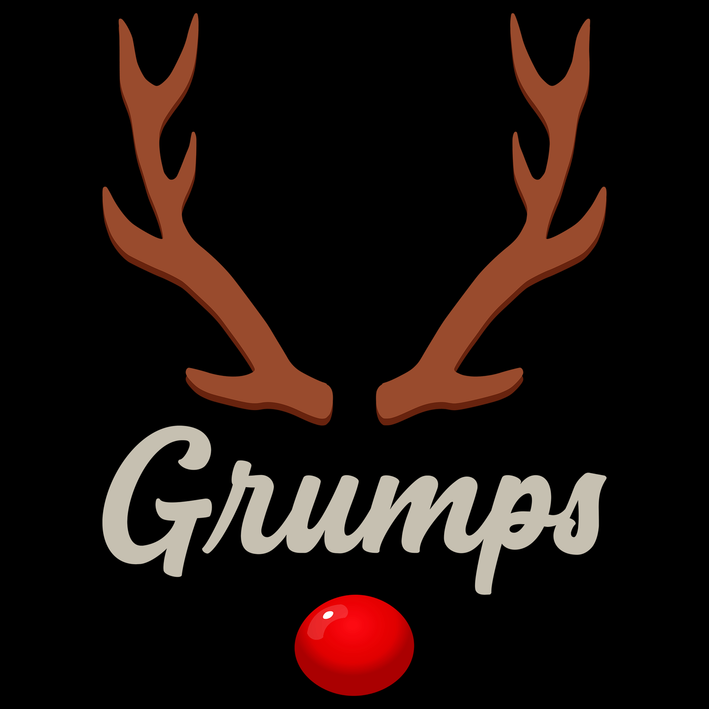 Rudolph Grumps Christmas Jumper by Lion Legion 