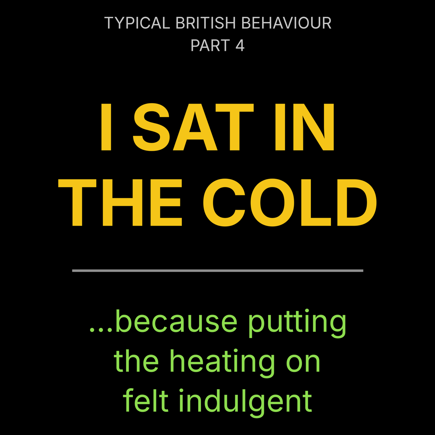 Sat In The Cold T Shirt
