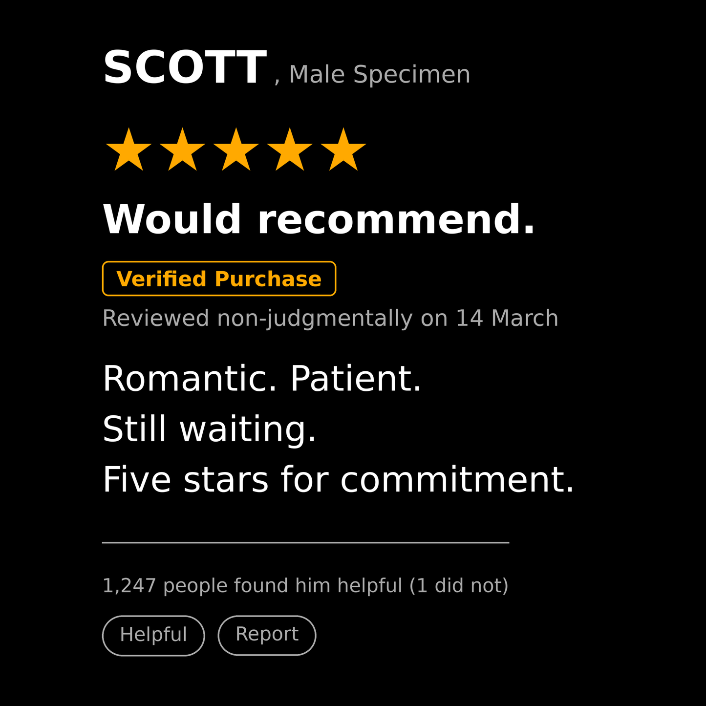 Scott T Shirt Gift
