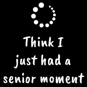 Funny T Shirt senior moment