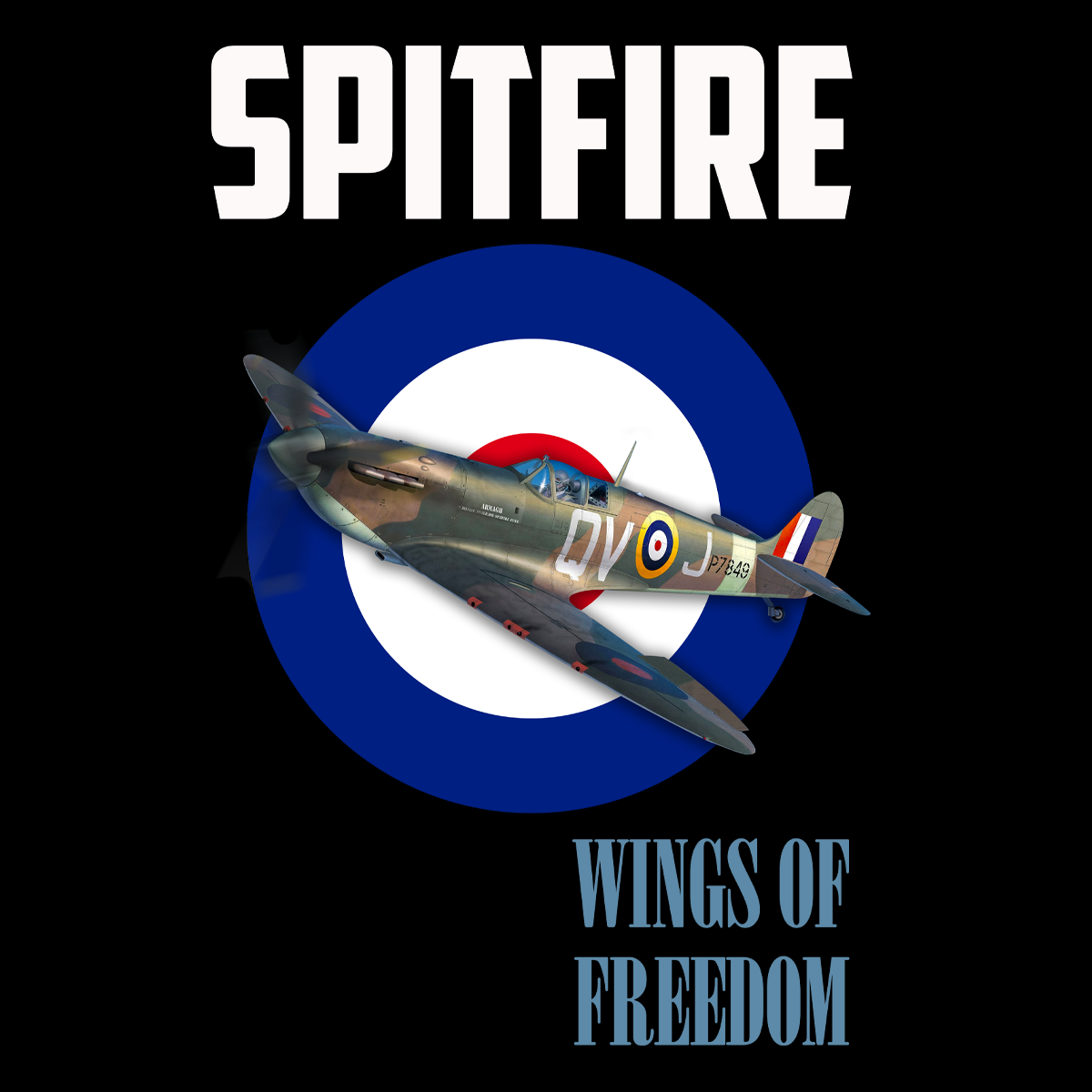 Spitfire Wings Of Freedom T Shirt