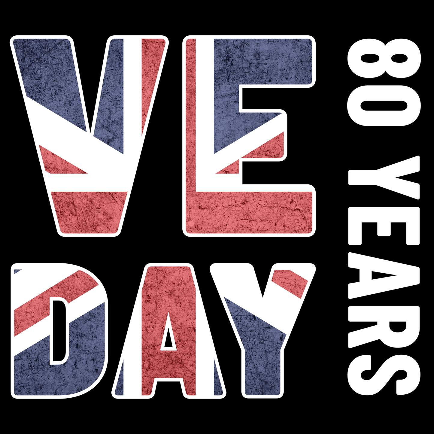 VE Day 80 Years T Shirt by Lion Legion 