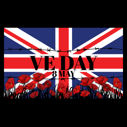 VE Day Remembrance T Shirt by Lion Legion 