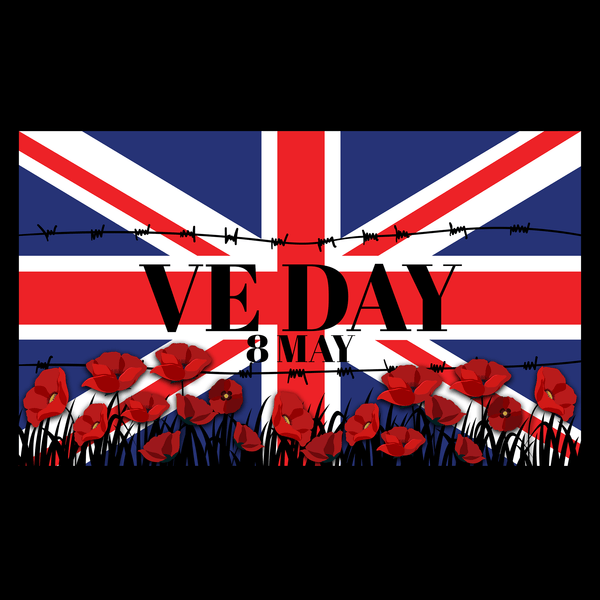 VE Day Remembrance T Shirt by Lion Legion 