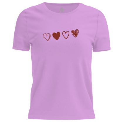 Valentine Hearts T Shirt by Lion Legion 