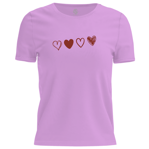 Valentine Hearts T Shirt by Lion Legion 