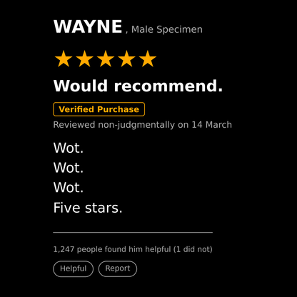 Wayne T Shirt Gift