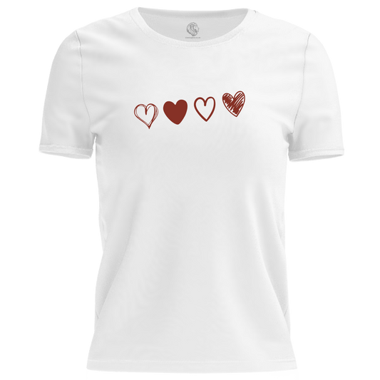 Valentine Hearts T Shirt by Lion Legion 