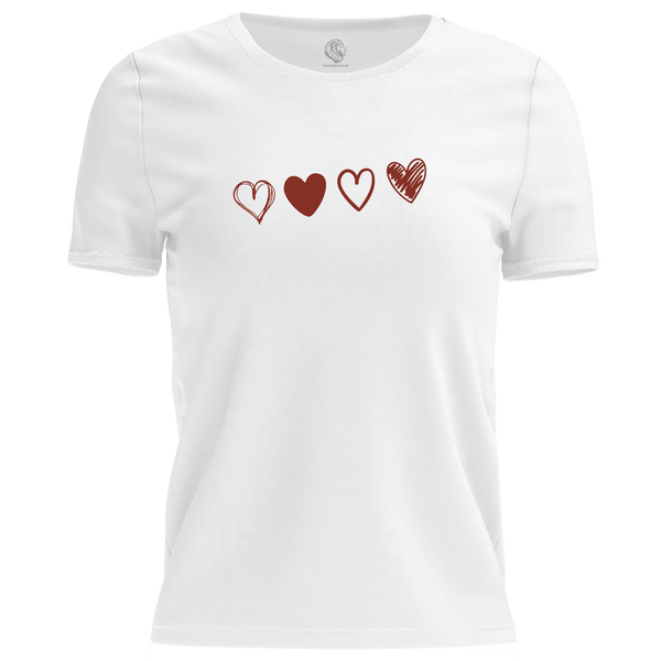 Valentine Hearts T Shirt by Lion Legion 