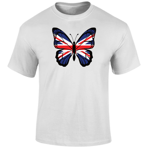 British Butterfly Patriotic T Shirt