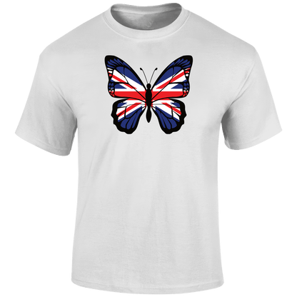 British Butterfly Patriotic T Shirt by Lion Legion 