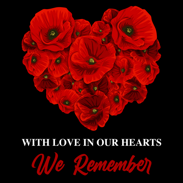 With Love Remembrance Polo Shirt by Lion Legion 