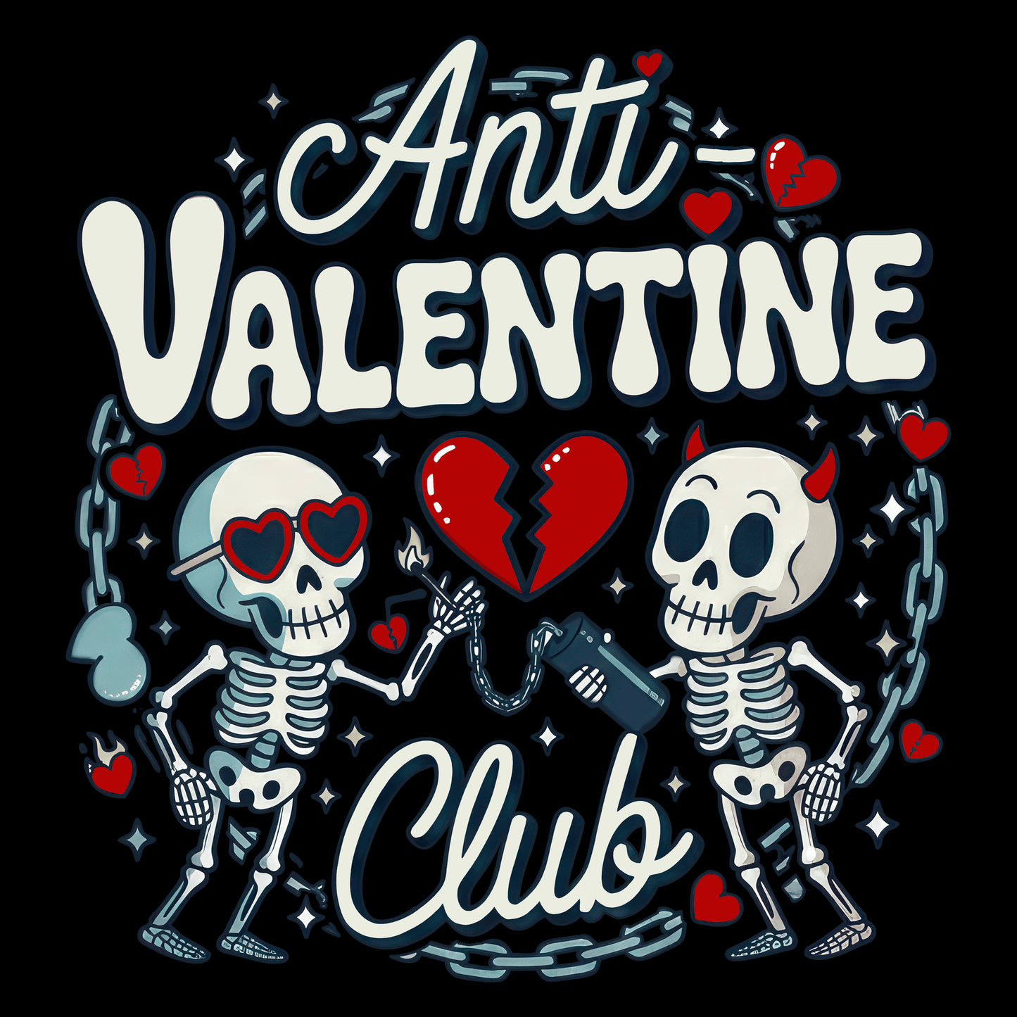 Anti-valentine Valentines Day T Shirt by Lion Legion 