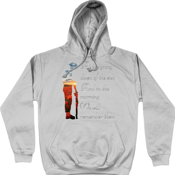 Remembrance Day Hoodie At The Going Down Of The Sun