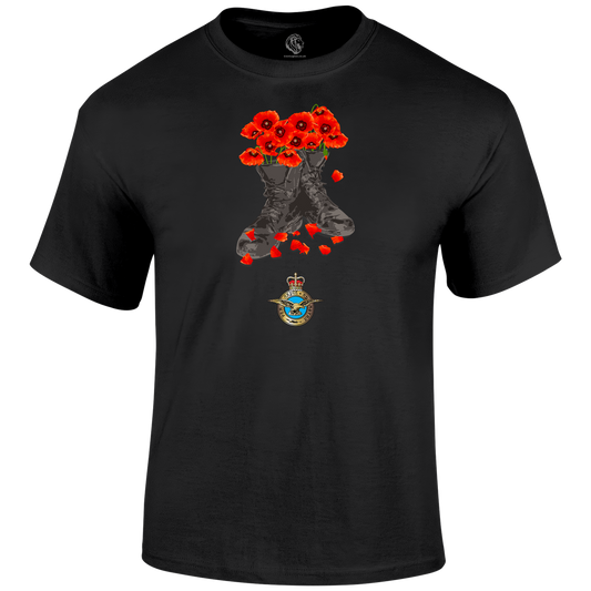 RAF Poppy Boots T Shirt
