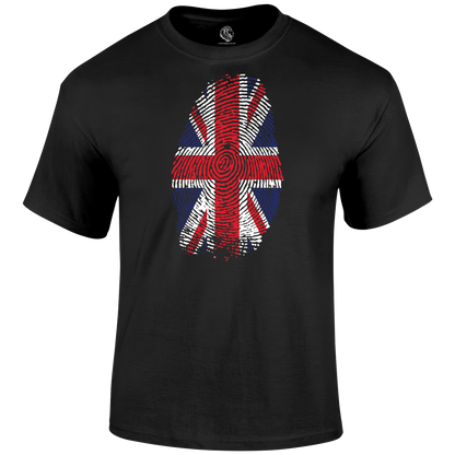 Union Jack Thumbprint T Shirt