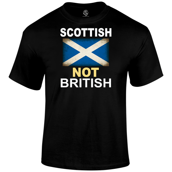 Scottish Not British T Shirt by Lion Legion 