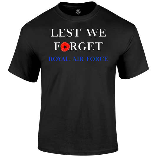 Royal Air Force Lest We Forget T Shirt