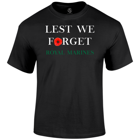 Royal Marines Lest We Forget T Shirt