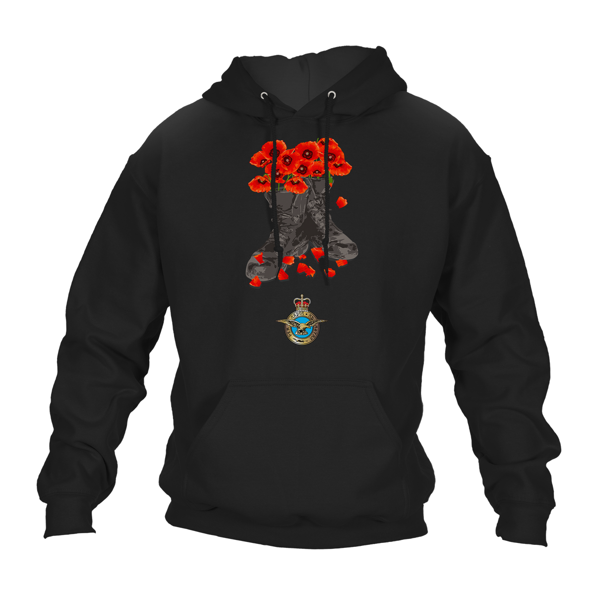 RAF Poppy Boots Hoodie